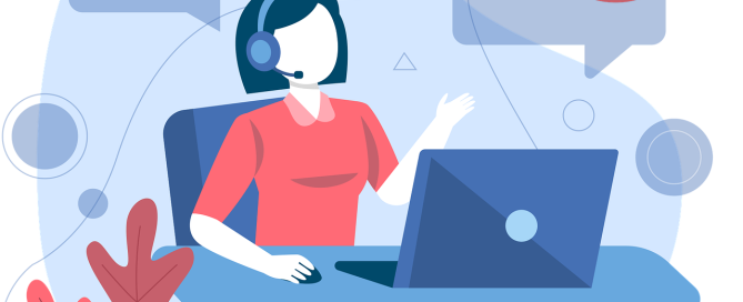 Free call center customer service business solutions vector